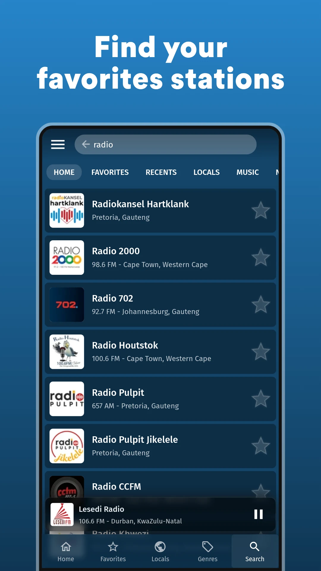 Radio South Africa: FM & AM screenshot